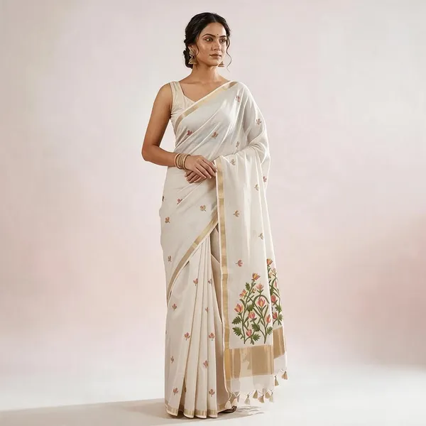 Off_White_Cotton_Jamdani_Woven_Lightweight_Summer_Saree_For_Women