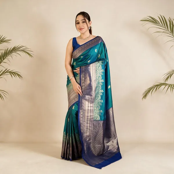 Blue_Purple_Soft_Silk_Copper_Zari_Jaal_Woven_Kanjivaram_Saree_For_Women