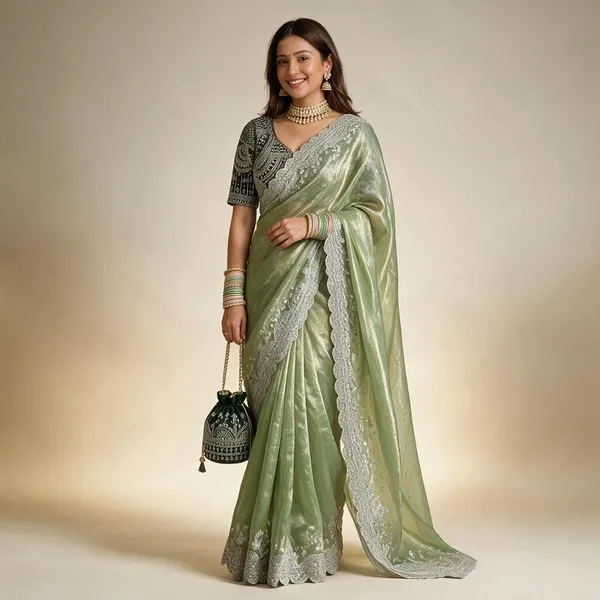 Sage_Green_Satin_Sequins_Embroidery_Jaal_Party_Wear_Saree_For_Women