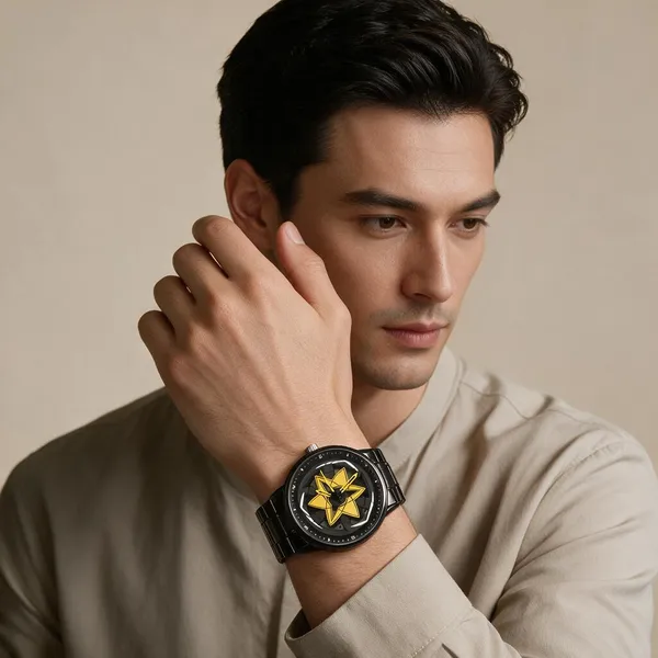 Black_Stainless_Steel_Graphic_Analog_Watch_For_Men