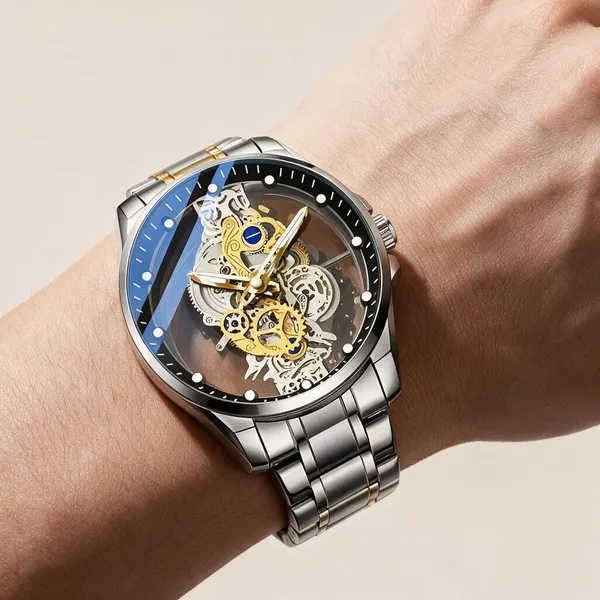 Silver_Skeleton_Dial_Metal_Bracelet_Watch_For_Men