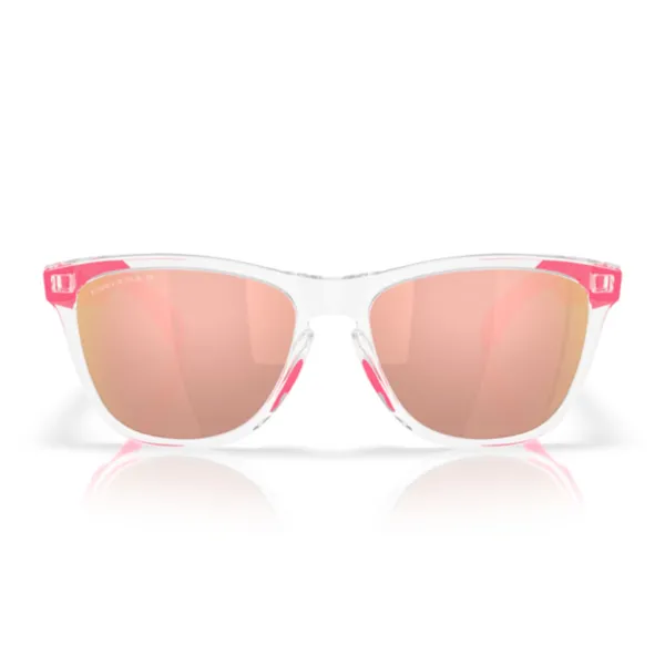 Oakley_Frogskin_Clear_Prizm_Rose_Gold_Polarized_Lifestyle_Sunglasses