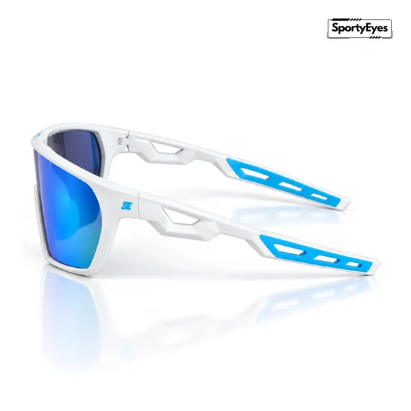 SportyEyes_Wraptor_Matte_White/Blue_Sports_Sunglasses