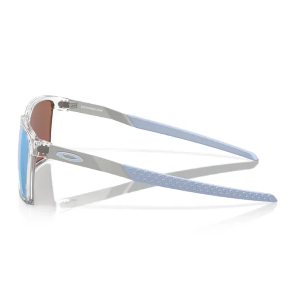 Oakley_Exchange_Sun_Polished_Clear/Satin_Chrome_Prizm_Sapphire_Polarized_Lifestyle_Sunglasses