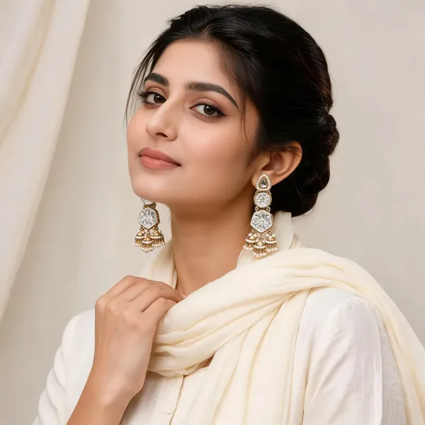 Gold_White_Alloy_Pearl_Embellished_Jhumka_Earrings_For_Women