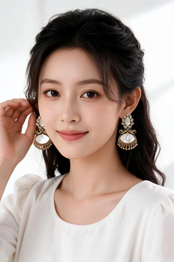 Gold_Alloy_Leaf_Mirror_Dangle_Earrings_For_Women