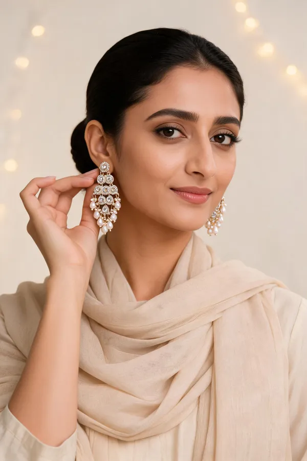 Gold_White_Alloy_Pearl_Chandelier_Earrings_For_Women