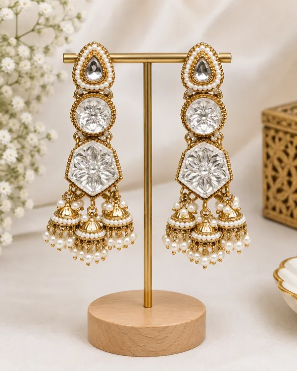 Gold_White_Alloy_Pearl_Embellished_Jhumka_Earrings_For_Women