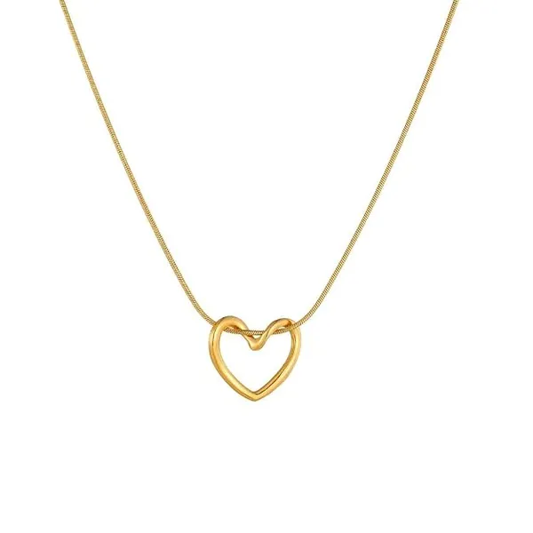 Gold_Stainless_Steel_Heart_Pendant_Necklace_For_Women