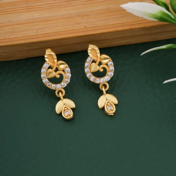 Gold_Alloy_Stone_Studded_Leaf_Drop_Earrings_For_Women