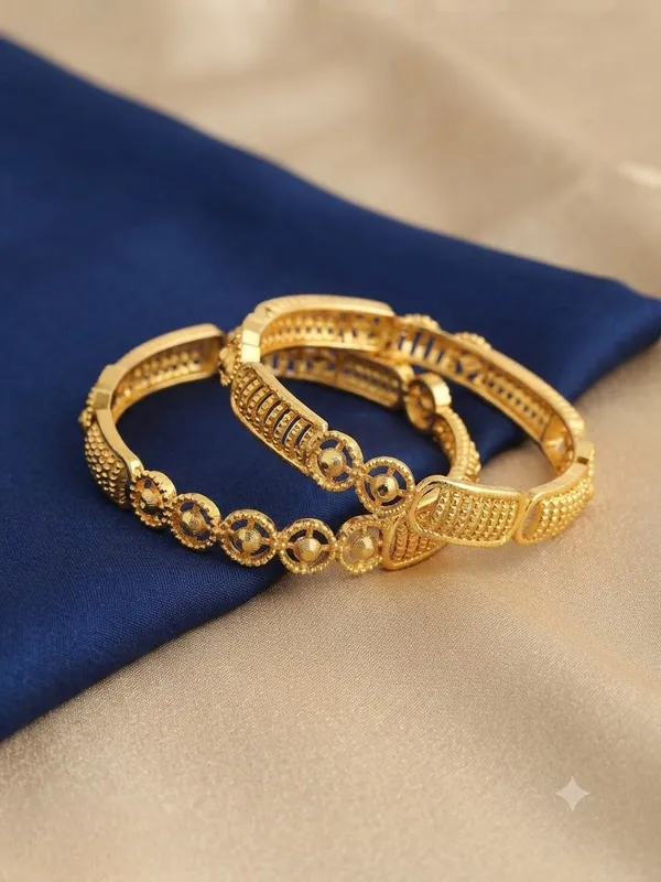Gold_Alloy_Openwork_Embellished_Bangle_Set_For_Women