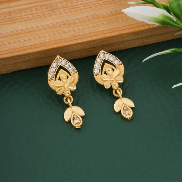 Gold_Alloy_Floral_Arc_Stone_Drop_Earrings_For_Women