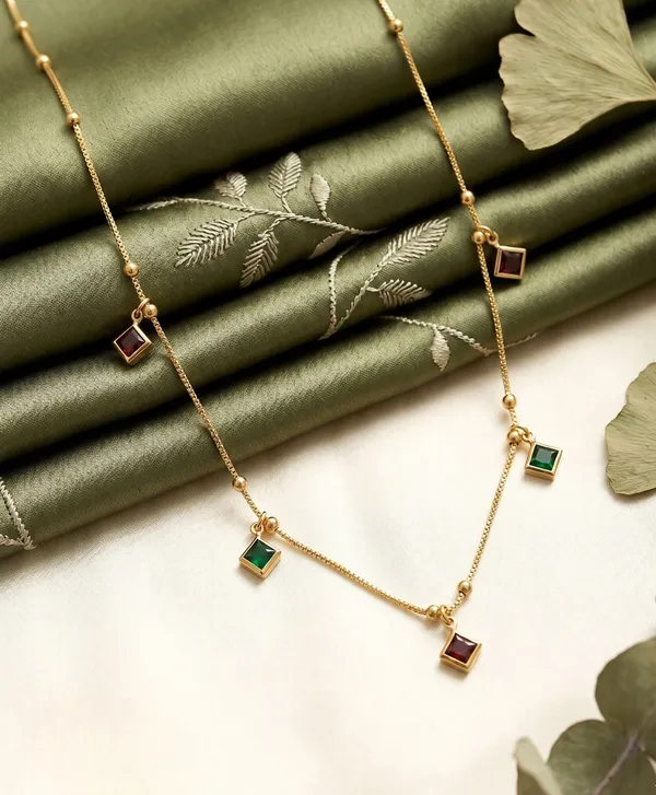 Gold_Alloy_Multicolor_Stone_Pendant_Necklace_For_Women