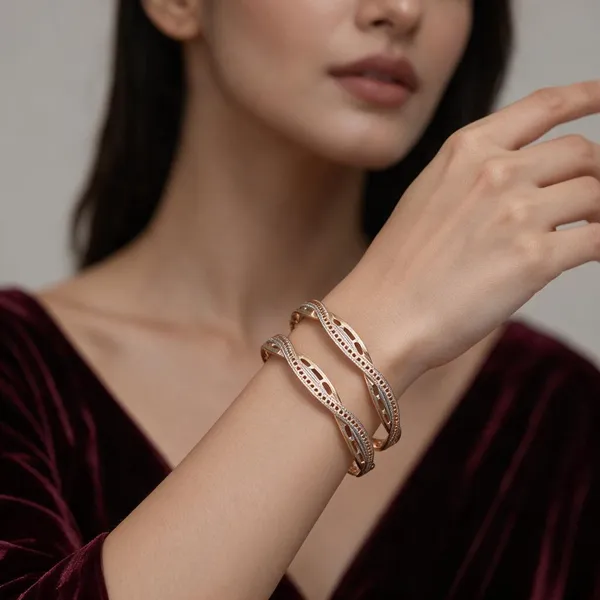 Rose_Gold_Alloy_Cutwork_Embellished_Bangle_Set_For_Women