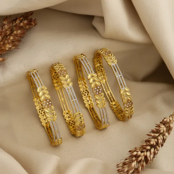 Gold_Alloy_Floral_Stone_Embellished_Bangle_Set_For_Women