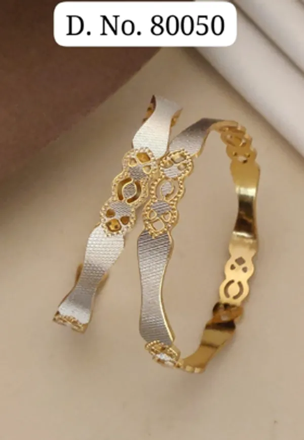 Gold_Alloy_Ornamental_Linked_Bangle_Set_For_Women