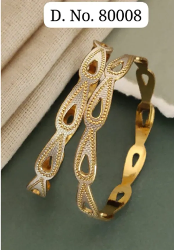 Gold_Alloy_Leaf_Motif_Cutwork_Bangle_Set_For_Women