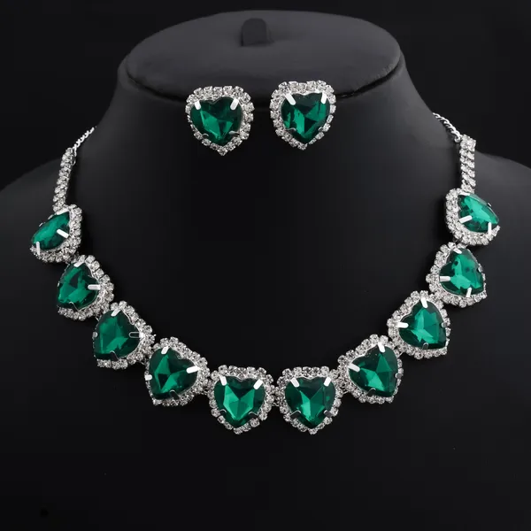 Green_Silver_Alloy_Heart_Stone_Necklace_Set_For_Women