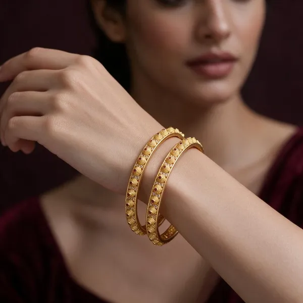Gold_Alloy_Raised_Embellished_Traditional_Bangle_Set_For_Women