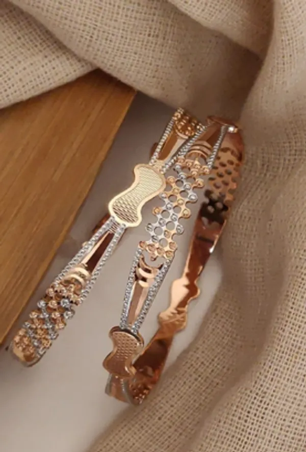 Gold_Silver_Tone_Alloy_Openwork_Embellished_Bangle_Set_For_Women