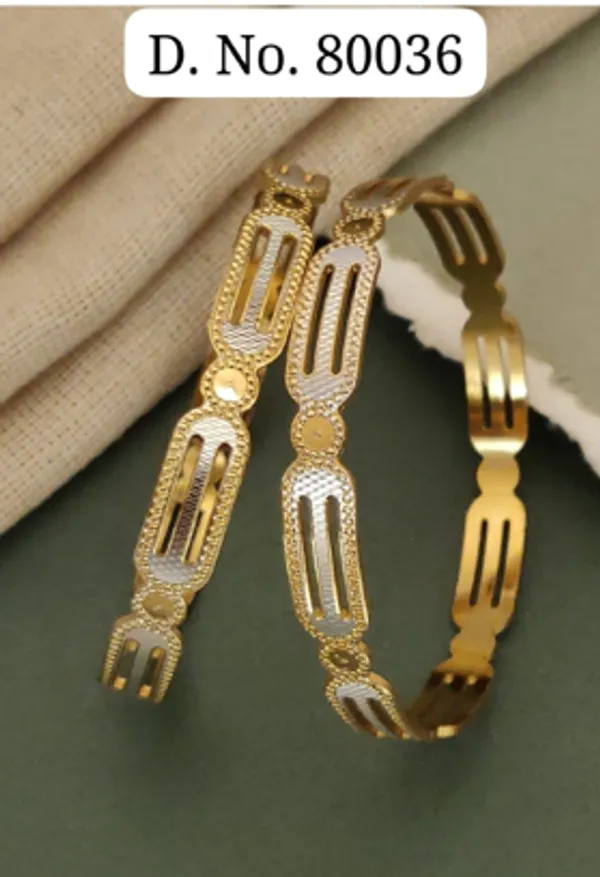 Gold_Alloy_Two-Tone_Openwork_Linked_Bangle_Set_For_Women