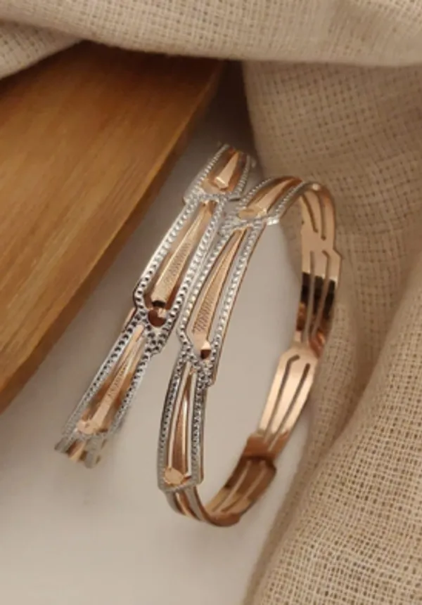 Rose_Gold_Silver_Alloy_Geometric_Cuff_Bangle_Set_For_Women