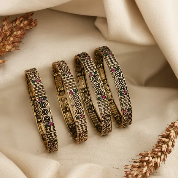 Gold_Alloy_Antique_Embellished_Traditional_Bangle_Set_For_Women