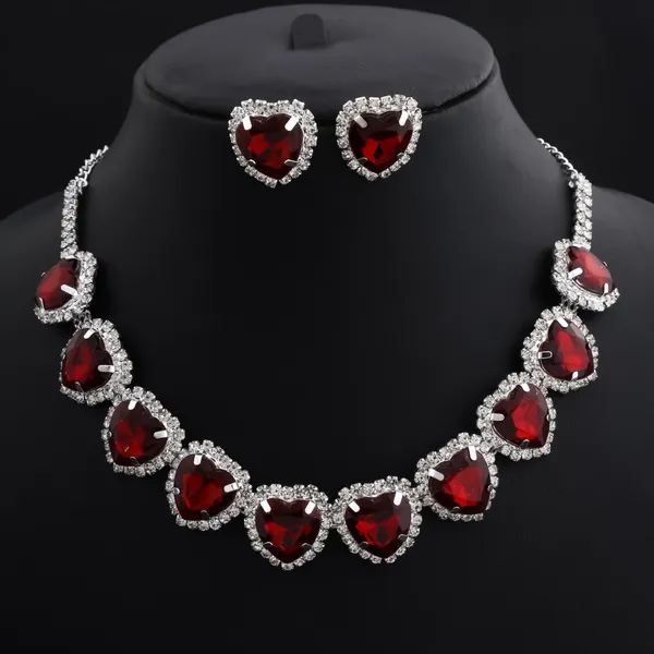 Red_Silver_Alloy_Heart_Stone_Necklace_Set_For_Women
