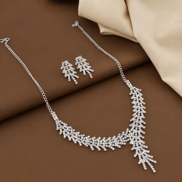 Silver_Alloy_Rhinestone_Necklace_Set_For_Women