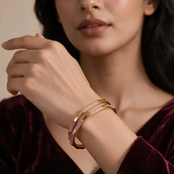 Gold_Alloy_Pink_Enamel_Stone_Studded_Bangle_Set_For_Women
