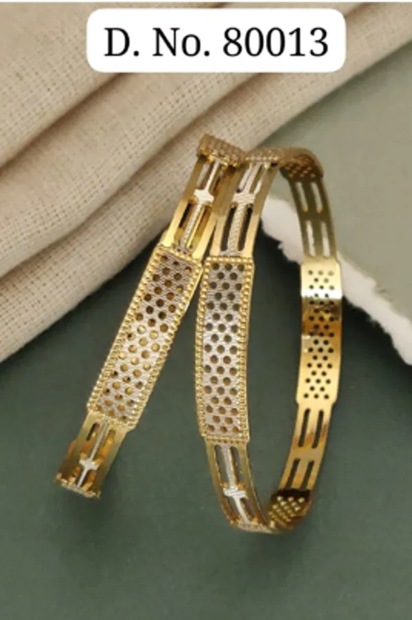Gold_Alloy_Cutwork_Perforated_Bangle_Set_For_Women