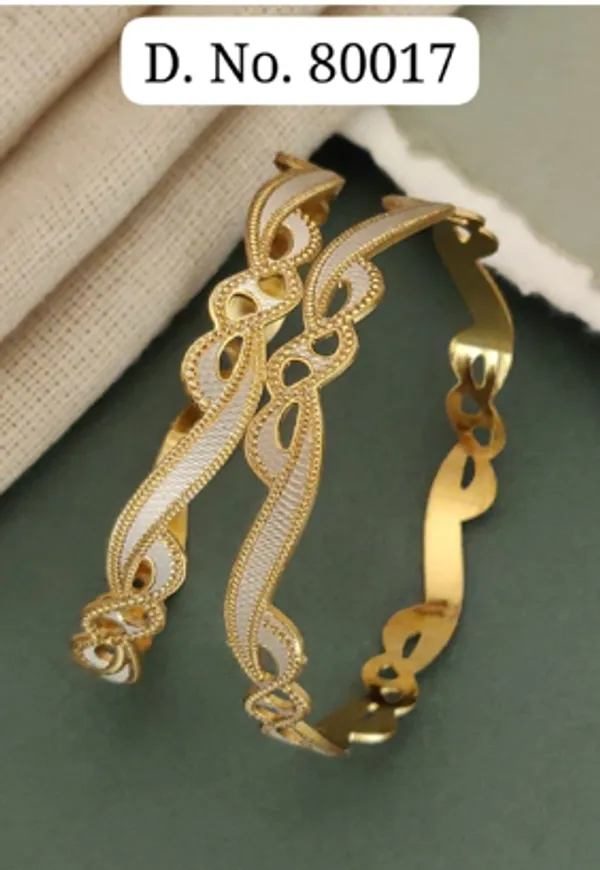 Gold_Alloy_Ornate_Looped_Motif_Linked_Bangle_Set_For_Women