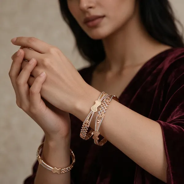 Gold_Silver_Tone_Alloy_Openwork_Embellished_Bangle_Set_For_Women