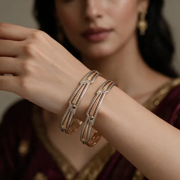 Rose_Gold_Silver_Alloy_Geometric_Cuff_Bangle_Set_For_Women