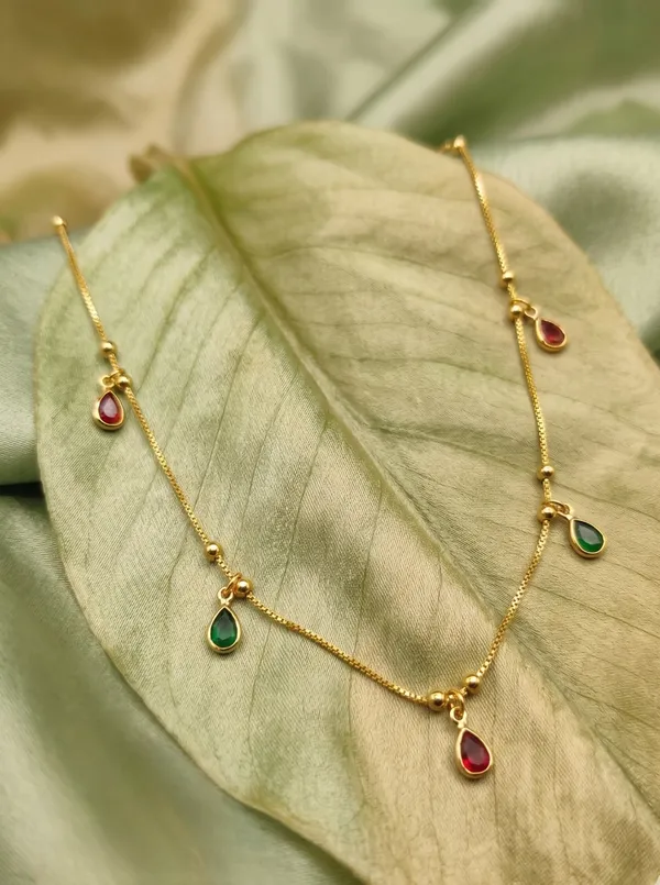 Gold_Alloy_Multicolor_Stone_Pendant_Necklace_For_Women