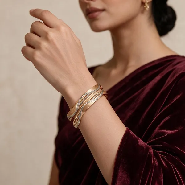 Gold_Alloy_Bead_Embellished_Open_Bangle_Set_For_Women