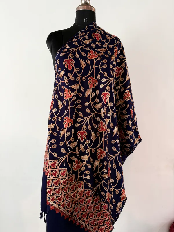 Navy_Floral_Motif_Shawl_for_Women