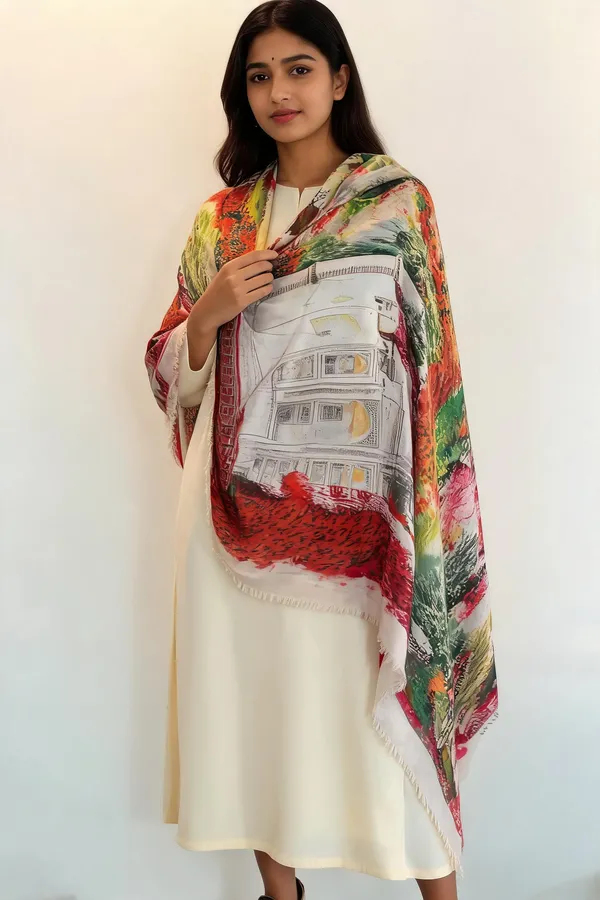 Multicolour_Abstract_Floral_Printed_Fringed_Shawl_For_Women