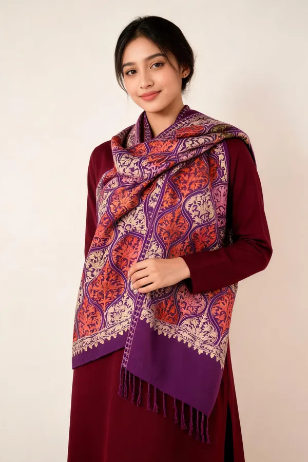 Purple_Paisley_Floral_Embroidered_Kashmiri_Shawl_For_Women