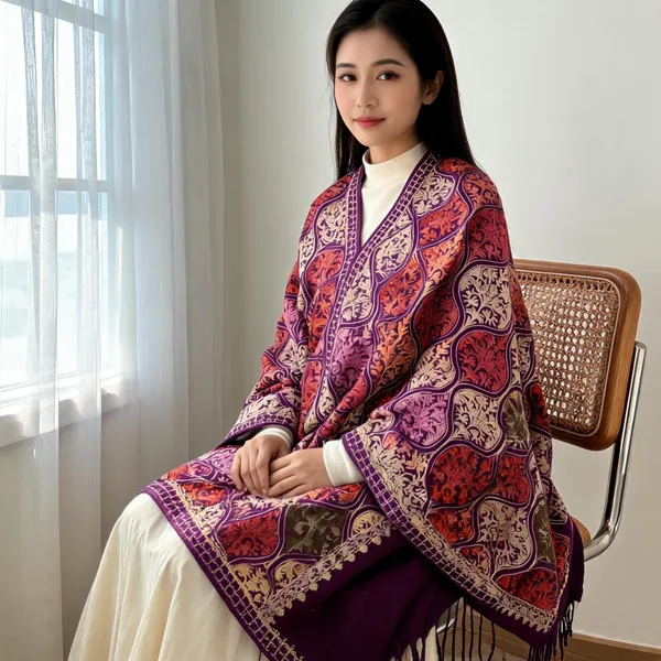 Purple_Paisley_Floral_Embroidered_Kashmiri_Shawl_For_Women