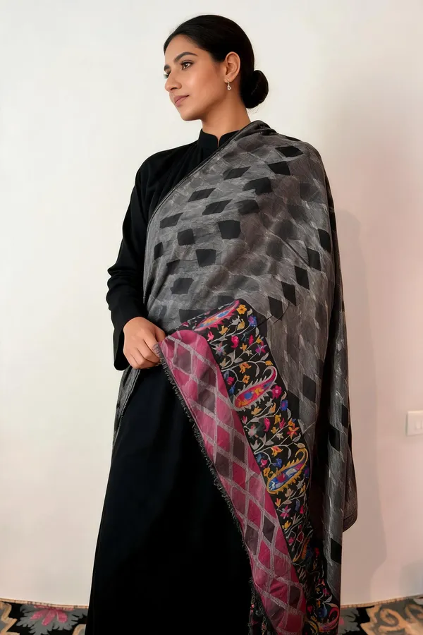 Grey_Geometric_Paisley_Printed_Shawl_For_Women