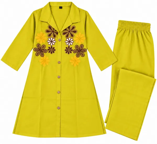 Yellow_Floral_Embroidered_Relaxed_Fit_Co_Ord_Set_For_Girls