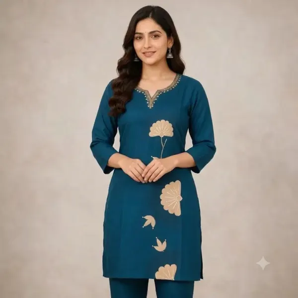 Blue_Muslin_Silk_Printed_Straight_Co_Ord_Set_For_Women