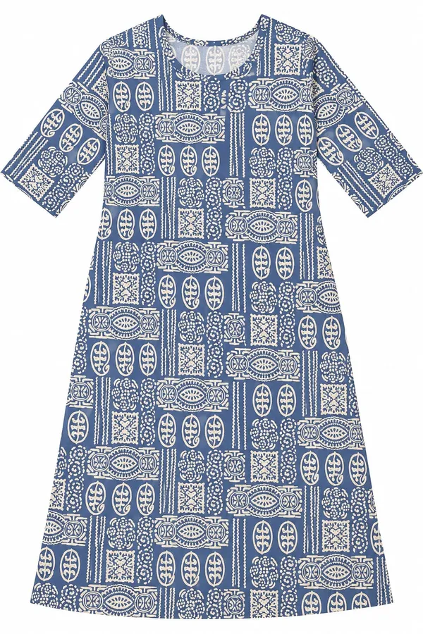 Blue_Printed_A-Line_Kurta_For_Women