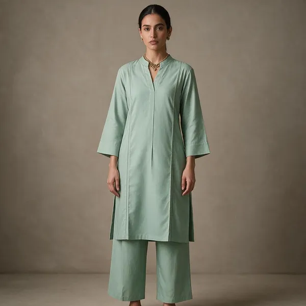 Mint_Green_Roman_Silk_Straight_Kurta_Co_Ord_Set_For_Women