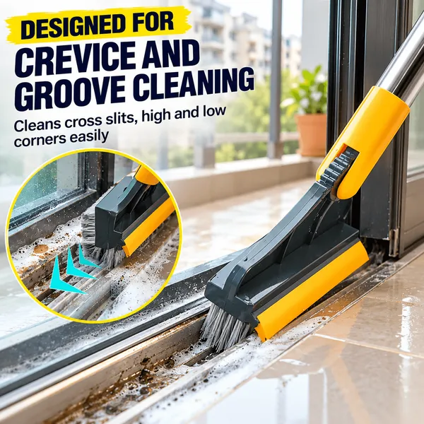 Multicolor_Plastic,_Brush_Bristles_And_Rubber_Wiper_Floor_Scrub_Brush_With_Wiper_For_Bathroom_And_Floor_Cleaning