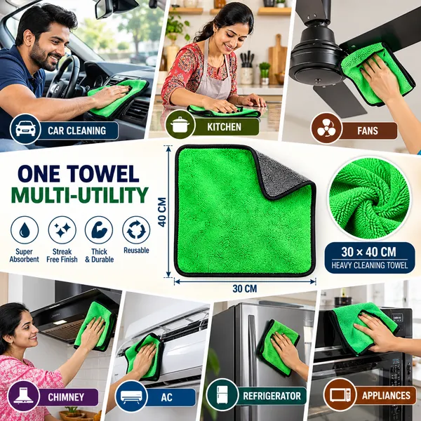 Daddyclean_Heavy_Microfiber_Cleaning_Cloth_30x40_Cm_Pack_Of_3_Default_Title