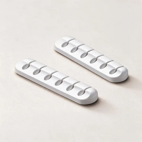 White_Plastic_Cable_Holder_Clips_For_Cable_And_Wire_Organisation_Pack_Of_4