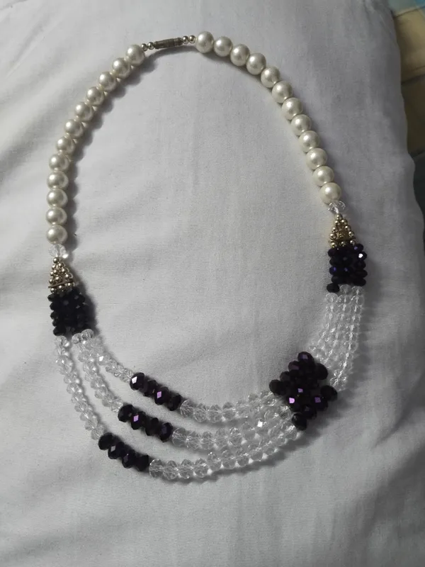 White_Beaded_Layered_Necklace_for_Women