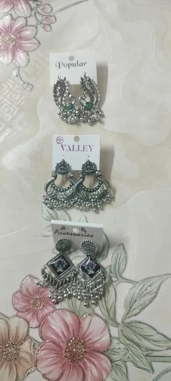 Oxidized_Silver_Tone_Earrings_Set_For_Women